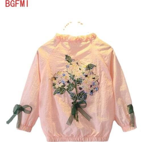 Teen Girl Jackets Girls Outerwear Coats Fashion Floral 2020 Fall Spring Print Zipper Jacket Casual Outerwear New 2-12 Years Old