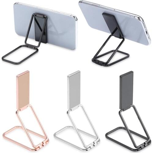 Double Magic Magnetic Car Phone Holder Stand Mobile Phone Metal Phone Holder Foldable Desk Stand For Mobile Phone Universal