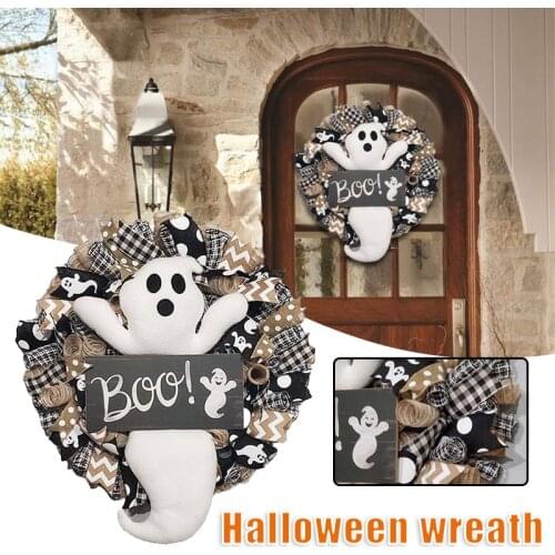 Flower Garland Wreaths On The Door