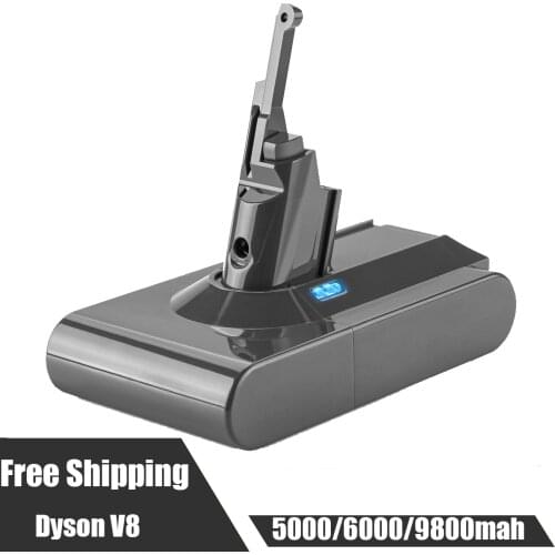 New Original V8 Rechargable Battery 21.6V 9800mAh for Dyson V8 Absolute /Fluffy/Animal Li-ion Vacuum Cleaner Replacement Battery