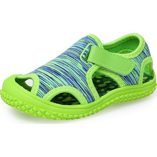 MHYONS Summer Baby Girls Boys Sandals Children Beach Sandals Soft Bottom Non-slip Infant Shoes Kids Outdoor Anti-collision Shoes