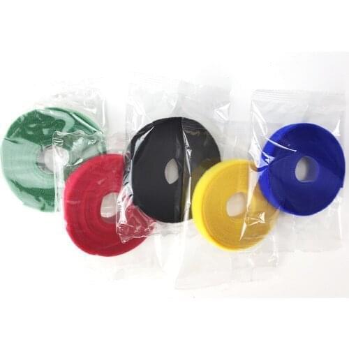 5M 10MM Velcros Cable Ties Reusable Self Adhesive Fastener Tape Strong Hooks Loops Wire Strap Seals Office Desktop Management