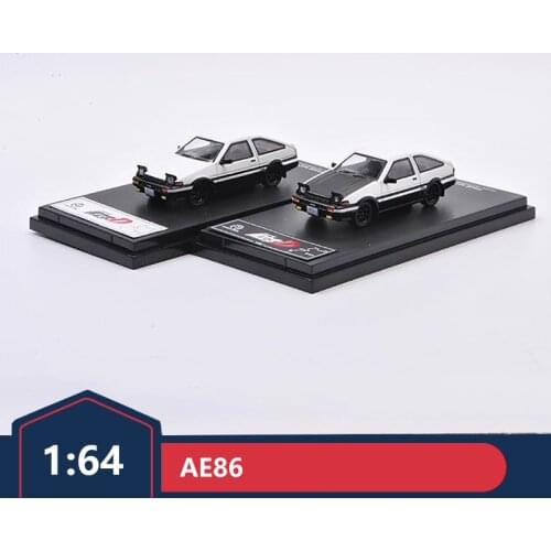 Metal ornaments Toyota AE86 initial D 1:64 with display box simulation alloy car model