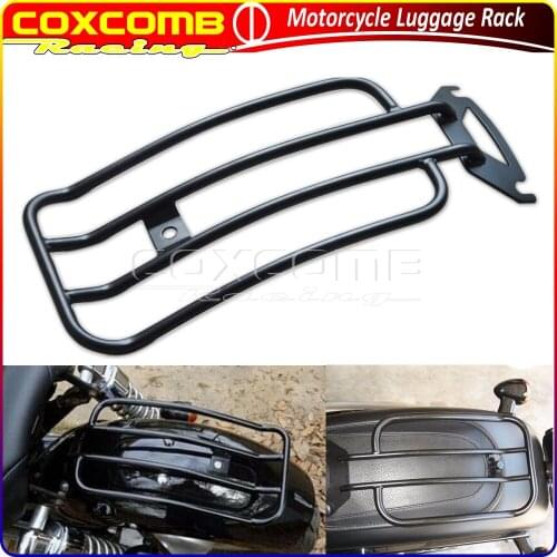 Motorcycle Passenger Solo Seat Rear Fender Luggage Rack Carrier For Harley Touring Electra Glide Road Glide FLHT FLTR 1998-2006
