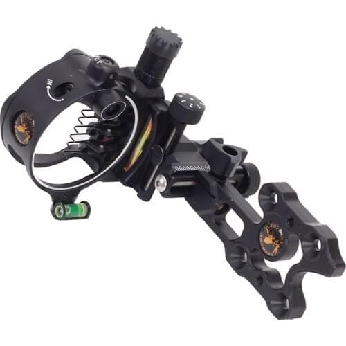 1 Set Archery 7 PIN Compound bow sight Retina Lock 0.019 Left Handed Right Handed Bow Sight Laser LED Light Hunting Accessories