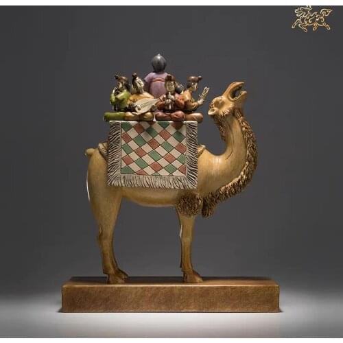 National GIFT Spiritual ART CHINA the Silk Road Home Company Saudi Arabia Camel bring GOOD LUCK thriving business brass mascot