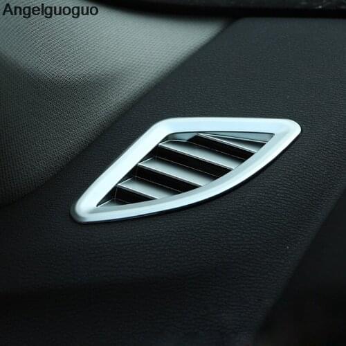 2 pcs Car Front dashboard air conditioner outlet vent Trims frame sticker For 2016-2017 BMW X1 F48
