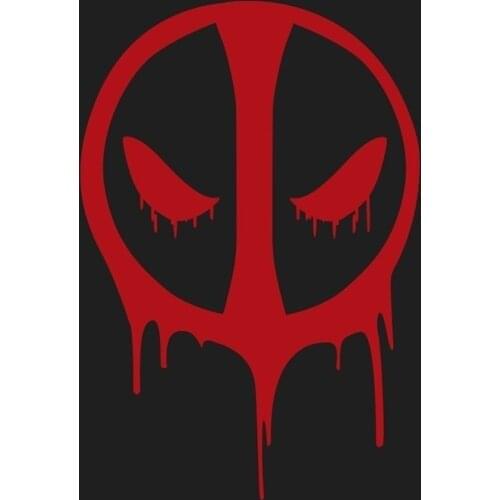 New 8.8*13cm Deadpool Sticker Van Trailer 130mmh Ps4 Console Art Laptop Deadpool window Sticker