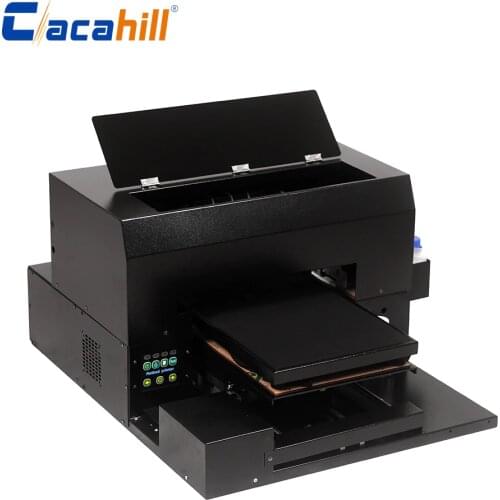 The new flatbed printer DTG pure white T-shirt printing machine is durable for printing on gloves/hats/trousers/wallets