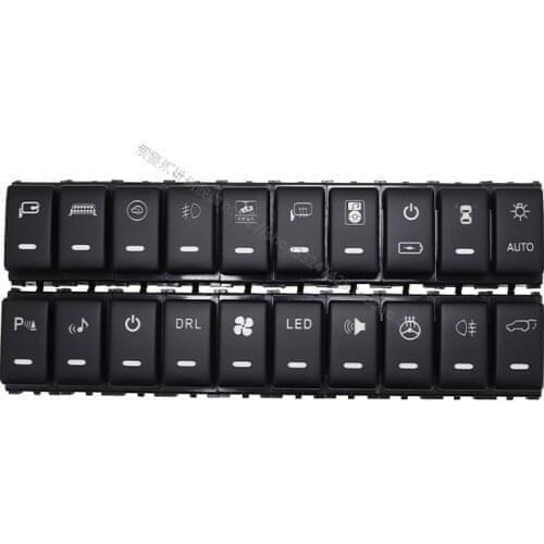 Front Fog Light LED DRL Heating Up Tail Gate Radar Parking Sensor Switch Button with wire for nissan Murano wyz