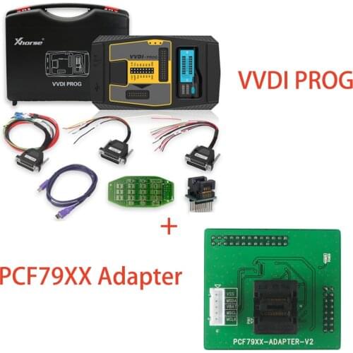 Original Xhorse V5.0.2 VVDI PROG Programmer Key Tool Plus PCF79XX Adapter Get Free ISN Read Function For BMW Diangnostic Tool