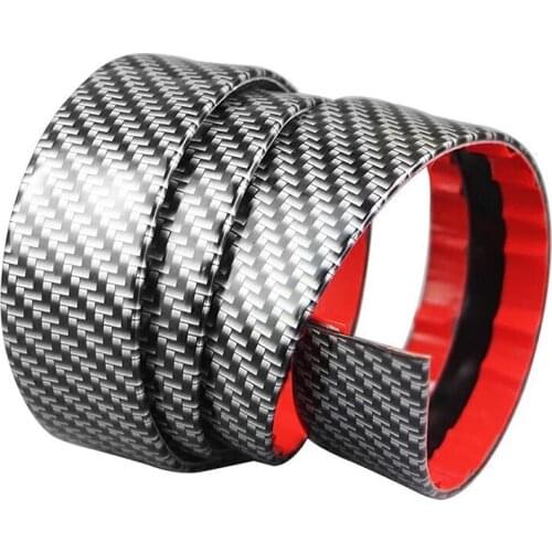 Carbon Fiber Sill Protector Edge Guard Parts Protector Rubber 2.5m*5cm