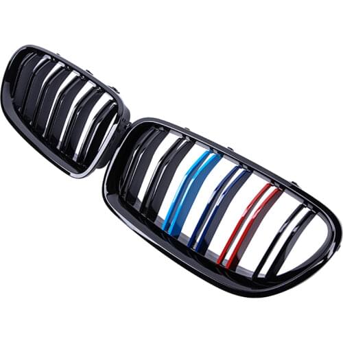 A Pair Replacement Grille Car Front Bumper Grill For BMW F10 F11 F18 520i 525i 530i 535i 5 Series 2010-2017 Auto Accessories