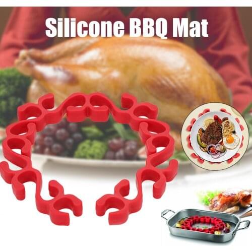 Silicone Roasting Rack Microwave Turkey Bakeware Meat Rack Roasting Rack for Heating Food in Pressure Cookers VJ-Drop