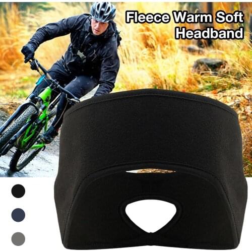 Sports Headband Fleece Warm Soft Headband Ear Warmer Men Women Earplug Hair Band For Winter Running Yoga Skiing Off Sport