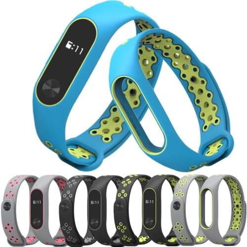 Sport Silicone Bracelet for xiaomi Mi band 2 Mi Band 2 Strap wrist strap for Xiaomi mi band 2 smart watch bracelet accessories