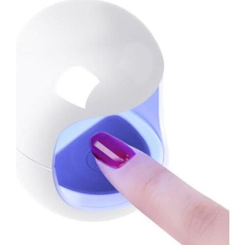 Nail Dryer MINI 3W USB UV LED Lamp Nail Art Manicure Tools Pink Egg Shape Design 30S Fast Drying Curing Light for Gel Polish