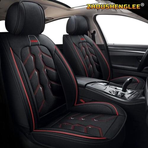 ZHOUSHENGLEE flax Universal auto seat covers for Citroen C6 C5 C3-XR C-elysee C3 c4 grand picasso pallas c4l 2017 2016 2015 201