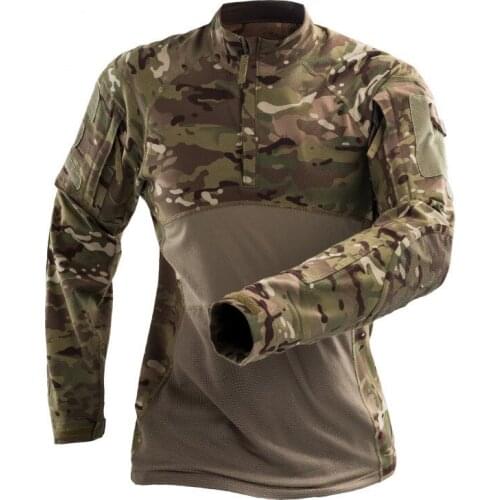 Military Uniform Tactical Combat Shirt 2021 Autumn New Mens Breathable T-Shirt Long-Sleeved Camouflage Training Suit