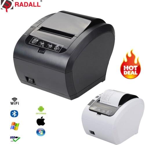 80mm Thermal Receipt Printer Auto cutter Bill Check Machine WIFI/Bluetooth/USB/LAN/RS232 Kitchen Restaurant POS