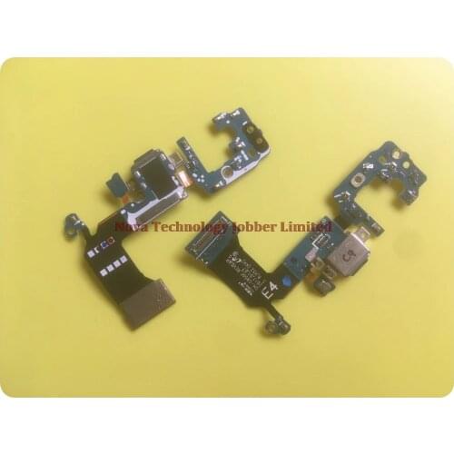 Wyieno For Samsung S8 G950 / S8 Plus G955 Charger Port Board USB Charging Connector Flex Cable Microphone Mic Plug Parts + Track