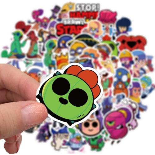 10/30/50PCS Anime Leon Spike Nita Printed Stickers Luggage Laptop Waterproof Without Leaving Stickers Kids Christmas Toy
