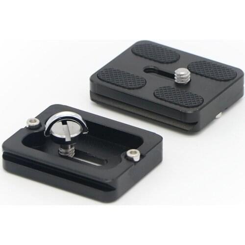 10PCS PU-50 Metal Quick Release Plate for Benro B0 B1 B2 J1 N1 Tripod Ballhead Arca Swiss Black