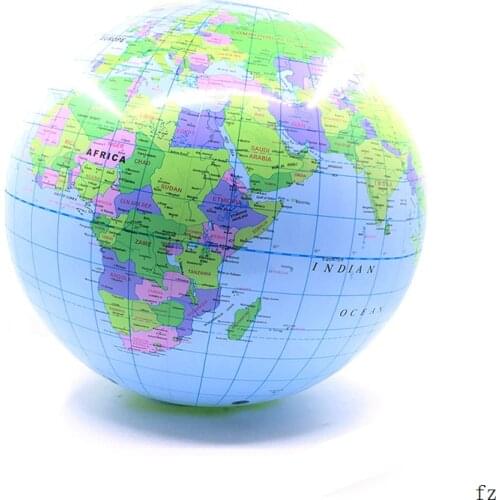 200 Pcs 30cm Inflatable Globe World Earth Ocean Map Ball Geography Learning Educational Globe Ball for Kids