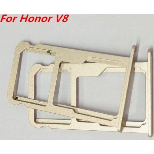 50PCS/Lot New SIM Card Slot Tray Holder Adapter Replacement Parts For Huawei Honor V8