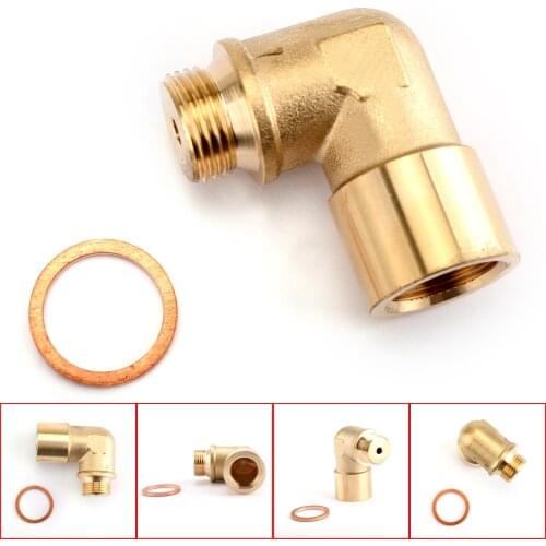 Areyourshop 1PC M18X1.5 02 Bung Extension O2 Oxygen Sensor Angled Extender Spacer 90 Degree Car Accessories Oxygen Sensor