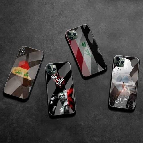 Iraqi Iraq National Flag Phone Case Tempered Glass For iPhone 12 Pro Max Mini 11 Pro XR XS MAX 8 X 7 6S 6 Plus SE 2020 cover
