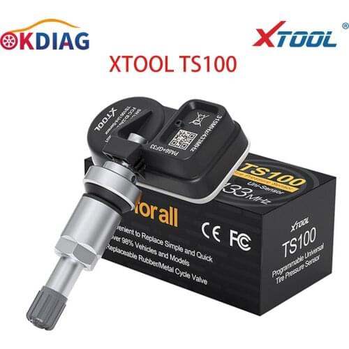 XTOOL TS100 Tyre Analysis Sensors TPMS work with TP150 and TP200 433 MHz 315 MHz Tires Sensors More durable and Better Quality
