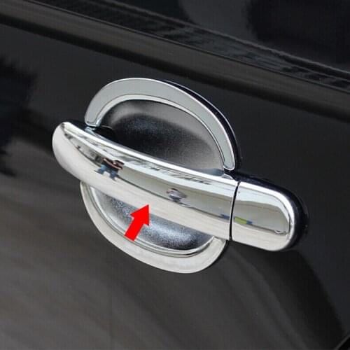 For For Ford Kuga Escape 2013-2017 ABS Chrome Car door protector Handle Decoration Cover Trims Sticker Accessories styling 8pcs