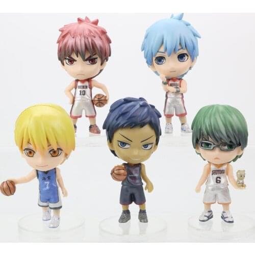 Kuroko No Basket Taiga Daiki Tetsuya Ryota PVC Action Figure Toy 90mm Anime Kuroko No Basketball 5pcs/set