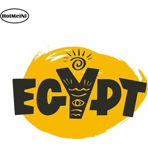 HotMeiNi 13cm x 8.9cm for Egypt Car Stickers Vinyl JDM Waterproof RV VAN Decal 3D Car Accessories Graphics Cartoon Anime Sign