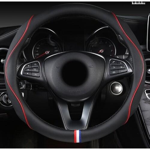 KOKOLOLEE Leather Car Steering Wheel Cover For Infinitis Q30 Q50 FX35 QX50 QX56 QX60 QX70 FX G25 G37