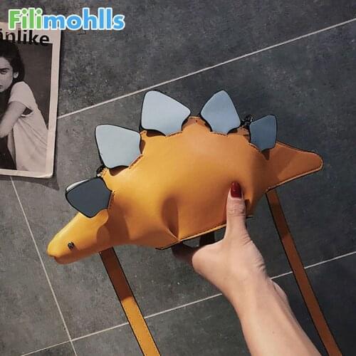 Creative Chameleon Cartoon Handbags Flap 3D Funny Dinosaur Animal Messenger Bag Panelled Shoulder Crossbody Bags Girl Gift S2105