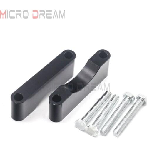 Motorcycle Aluminum 1.25" Front Fender Spacer Mounting Bracke Black/Chrome For Harley Touring 1984-2013 W/ 5.5'' Wide 21" Wheel