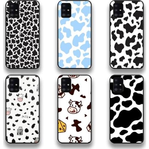 Mick Cow Pattern Print Phone Case For Samsung Galaxy A21S A01 A11 A31 A81 A10 A20E A30 A40 A50 A70 A80 A71 A51 5G