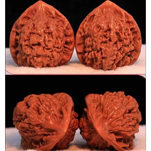 Boutique Natural Wenwan Walnut Handball Health Grip Ball Palm Massage Lion Head Chinese Walnuts Elderly Gift Massage Gadget