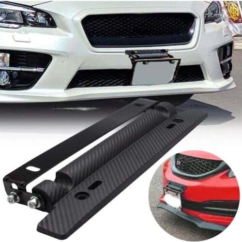 2021 New Hot Adjustable Carbon Fiber Car License Plate Frame Protective License Plate Cover for Nissan рамка для номера на авто