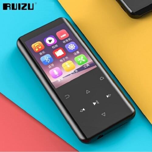 New RUIZU D25 Bluetooth 5.0 MP3 player Built-in Speaker 2.4 inch Curved Screen Music Player With FM Radio,Recording,E-Book,Video