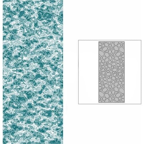 New Slim Background Plate Romantic Bubble Craft Embossing Mold 2021 Metal Cutting Dies for DIY Scrapbooking Album Card Making