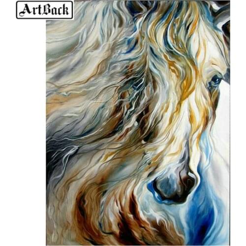 NEW 5d diamond painting horse 40x50cm full square diamond mosaic animal