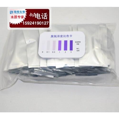 Ozonizing determination of ozone concentration in water by ozone colorimetric tube ozone test