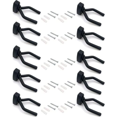 10pcs Bass Guitar Stand Wall Mount Display Hangers Hooks Holders for Bass Acoustic Electric Guitar Mandolins Banjos Ukuleles