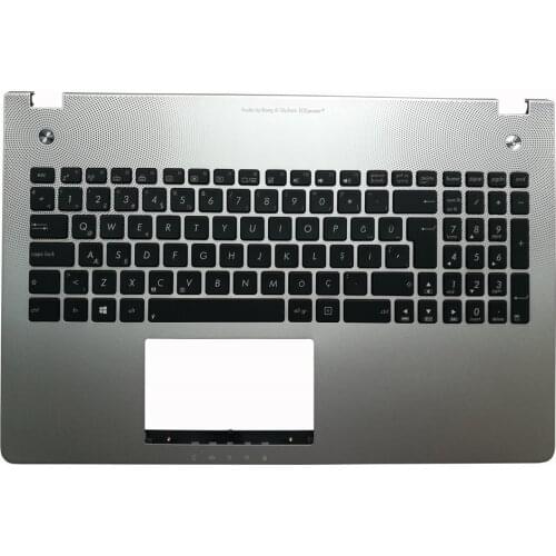 Laptop Palmrest For ASUS N56VB N56VM Silver Palmrest Cover TR Backlit Keyboard