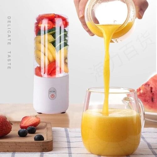 Mini Portable Juicer Orange USB Rechargeable Mixer Fruit Smoothie Blender Household Personal Food Juice Maker Extractor Cup
