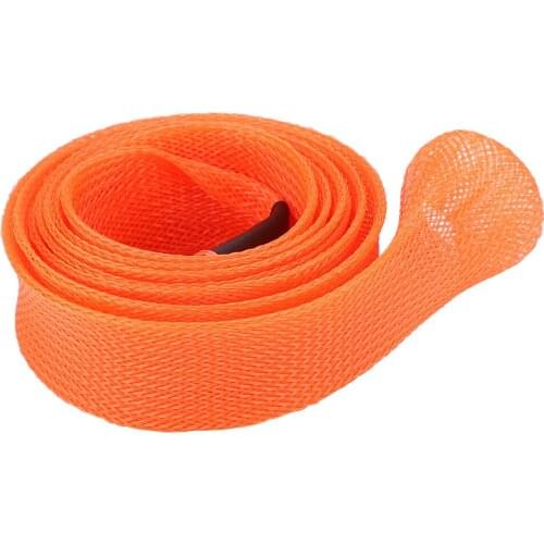 Portable Braided Sleeve Expandable Casting Fishing Rod Pole Cover Protector Mesh Telescopic Fishing Rod Protective Cover