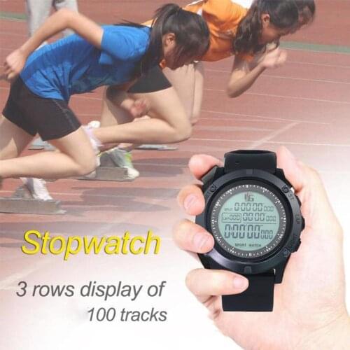 Professional Handheld LCD Sports Stopwatch Soccer Stop Watch Water Resistant Luminous Countdown Stopwatch For Sports
